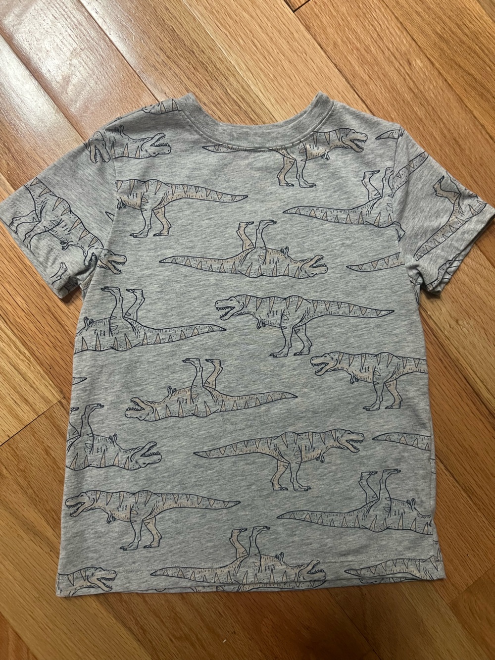 Carter's Heather Grey Dinosaur Print Tee